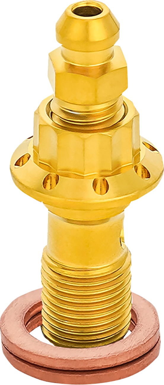 Banjo Bolt with Bleeder - 10 mm - Gold
