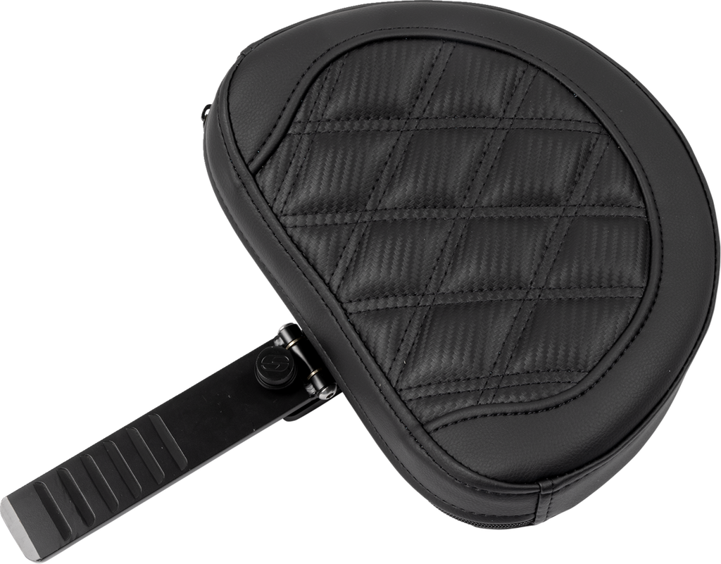 Roadsofa™ Extended Reach Seat - with Backrest - Carbon Fiber - Lattice Stitch - FLTR/FLHX '23-'24