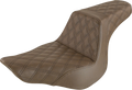 Step-Up Seat - Full Lattice Stitch - Brown