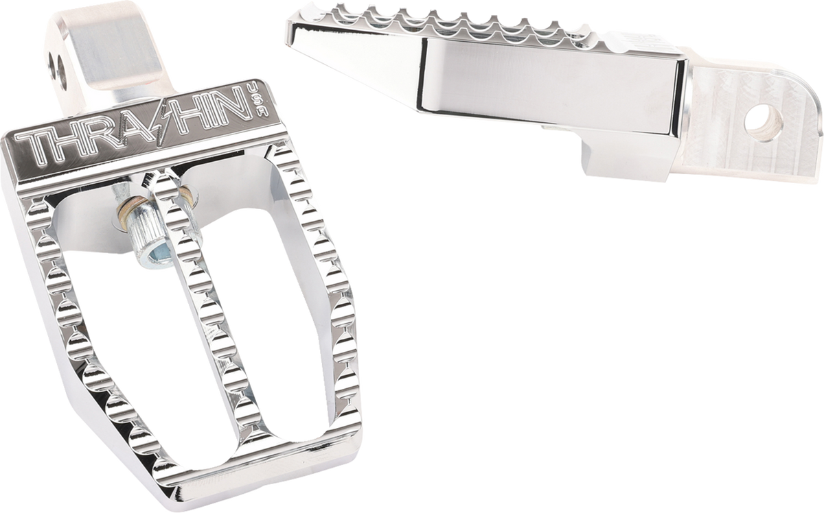 Militant Foot Pegs - Rear - Chrome