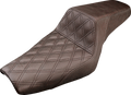 Step-Up Seat - Front Lattice Stitch - Brown - XL
