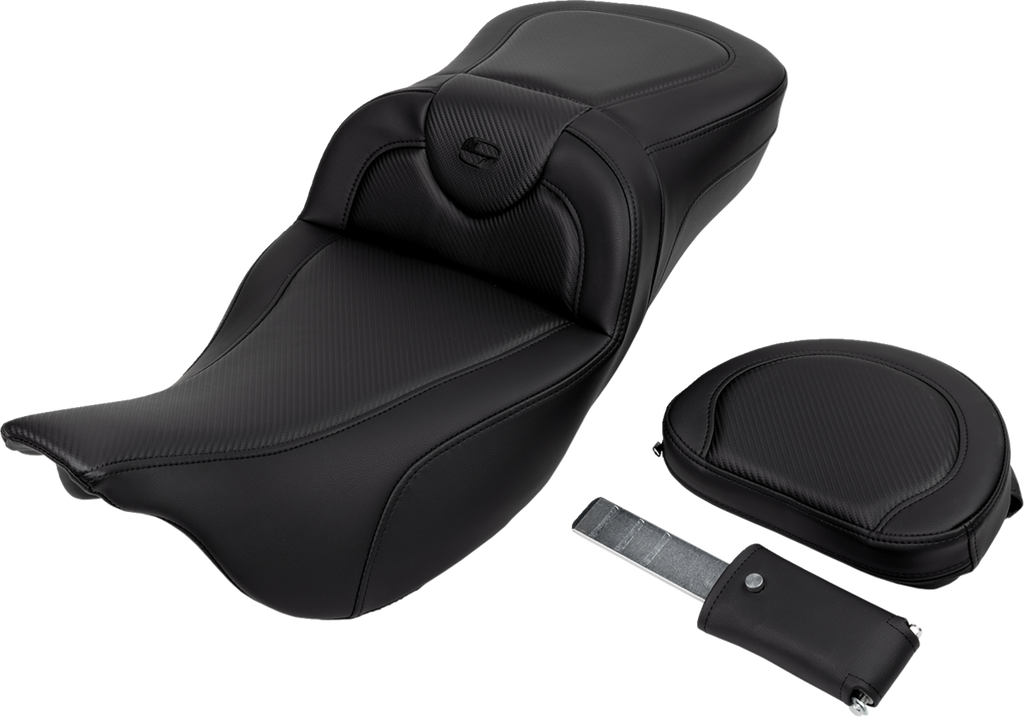 Roadsofa™ Extended Reach Seat - Carbon Fiber - Black Stitch - Backrest - FL '08-'24