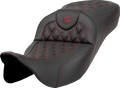 Extended Reach Roadsofa™ Seat - Lattice Stitch - Burgundy Stitch - without Backrest - FL '08-'24