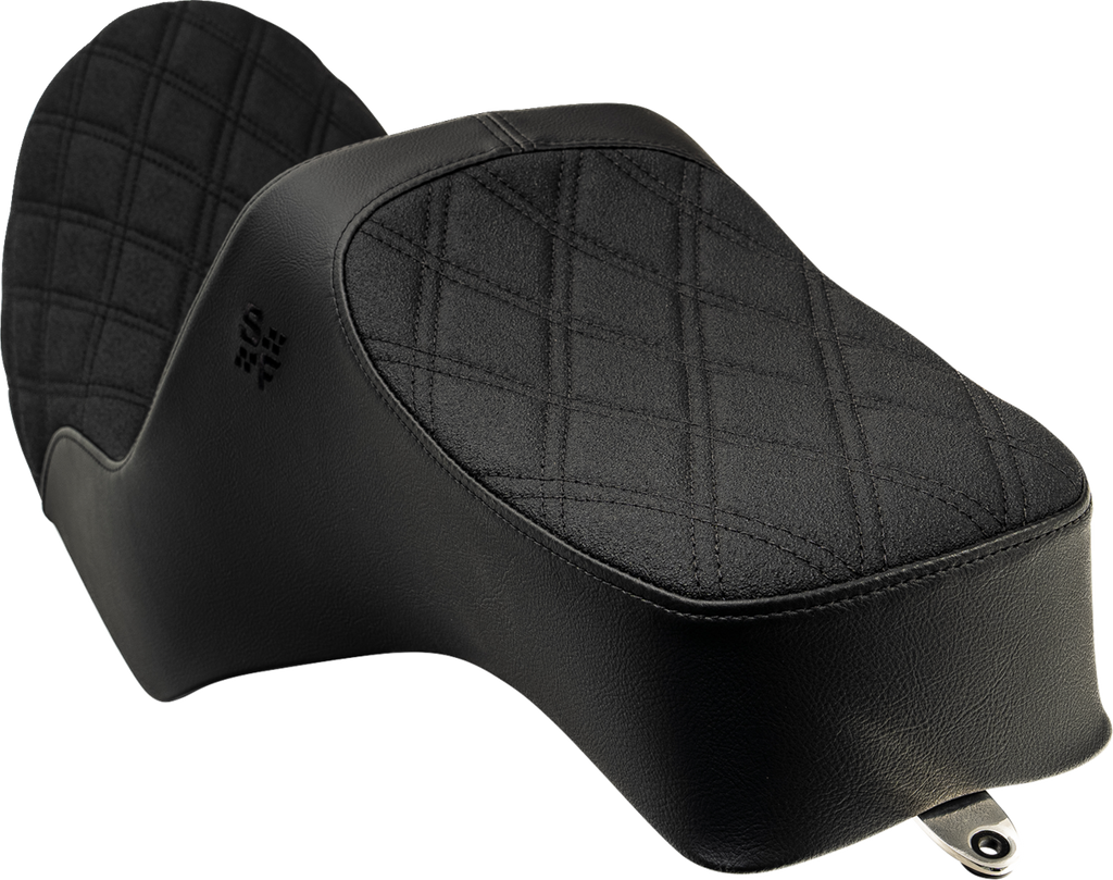 High Noon Seat - Vinyl - Black Double Diamond Stitch - FXR -'82-'00