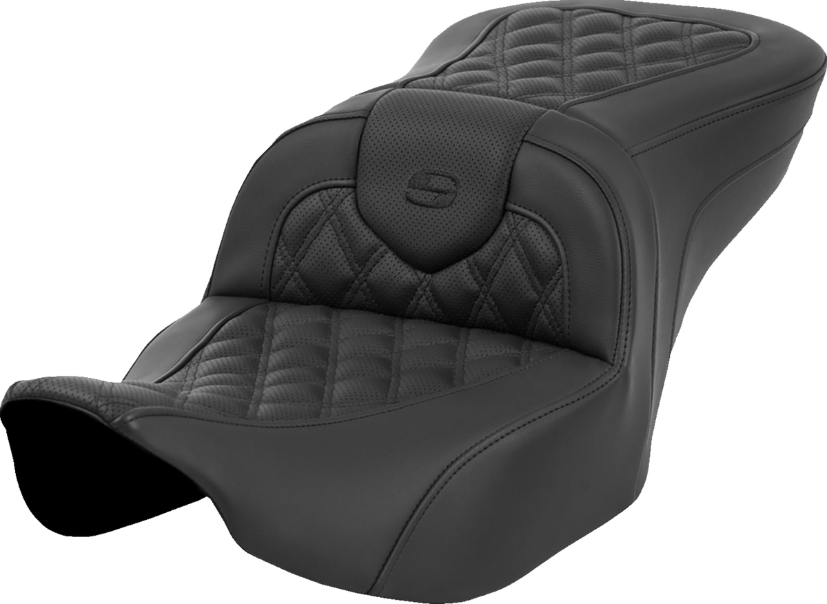 Heated Roadsofa™ Seat - Lattice Stitch - w/o Backrest - FLT/FLH '23-'24
