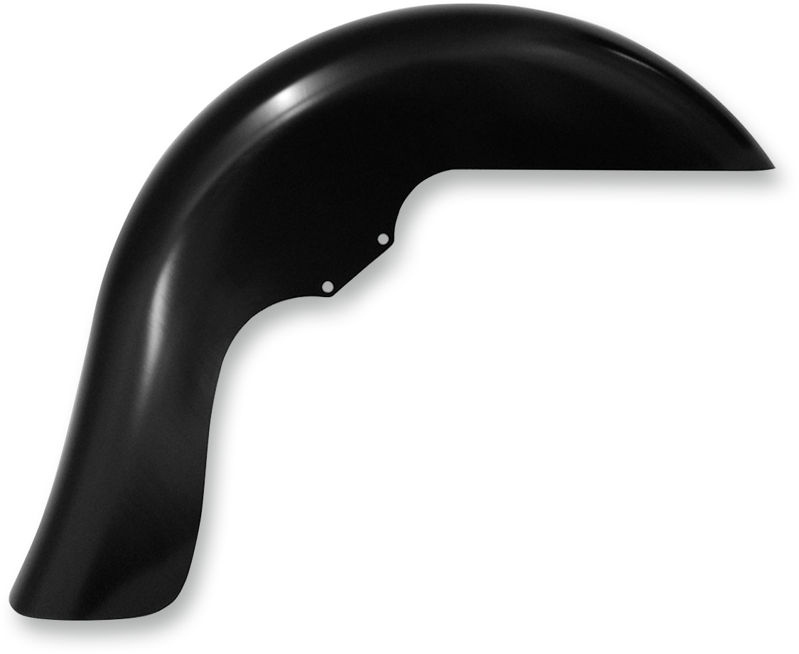 WFB™ Benchmark Front Fender - For Raked Trees - Black - HD Touring/Trike '83-'13