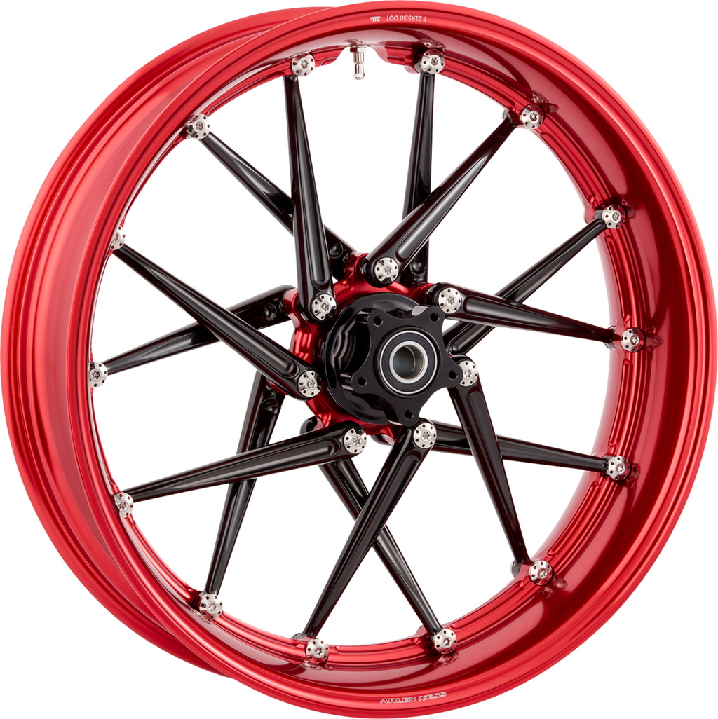 Spoken Rim - Red Rim/Black Spokes - 21x5.5