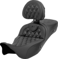 Roadsofa™ Extended Reach Seat - with Backrest - Lattice Stitch - Carbon Fiber - FL '08-'23