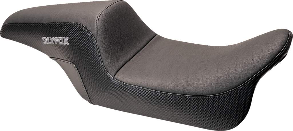 Drifter Seat - Gray Logo - Smooth Vinyl - Carbon Fiber - FL '08-'23