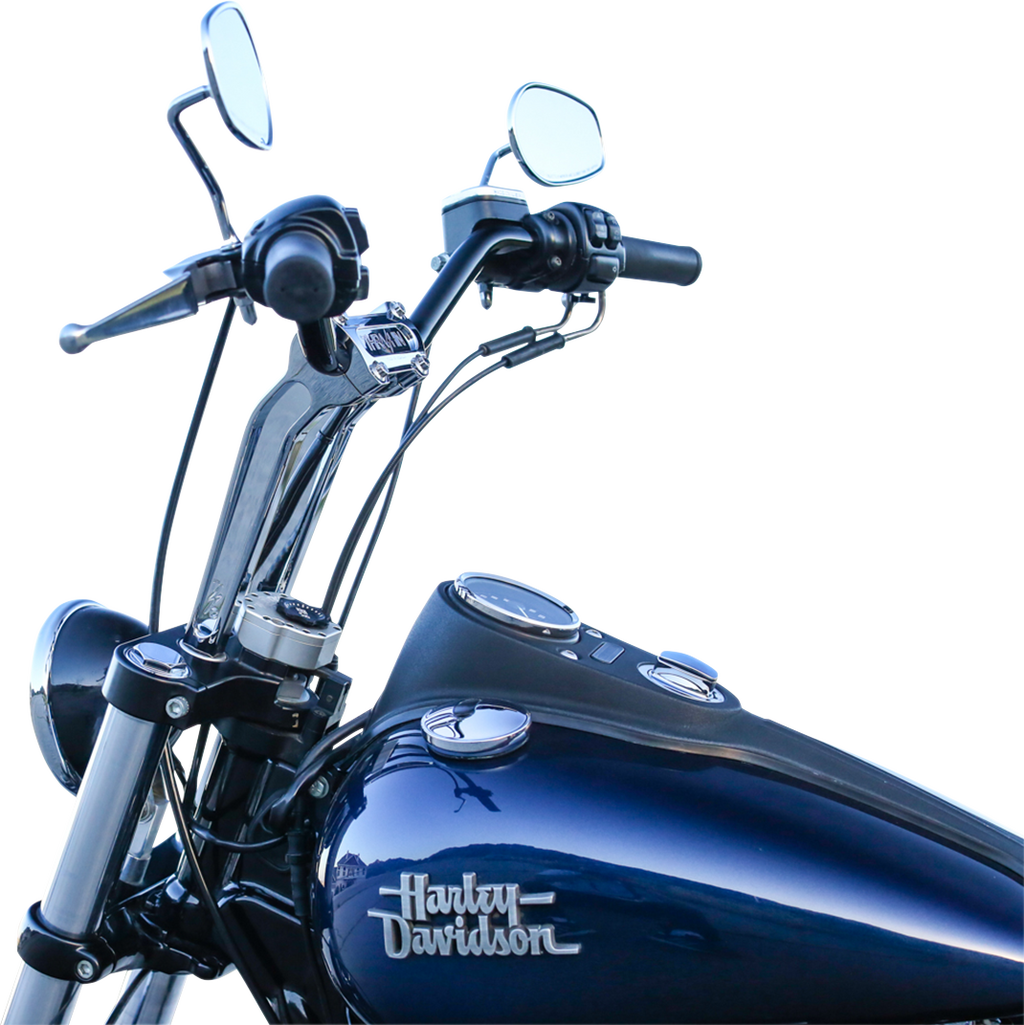 Handlebar Risers - Pull Back - 9-1/2" - Chrome