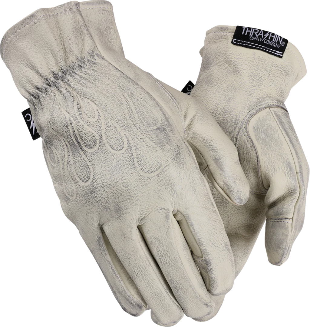 Roper Leather Gloves - Bone White - 3XL