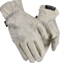 Roper Leather Gloves - Bone White - XS