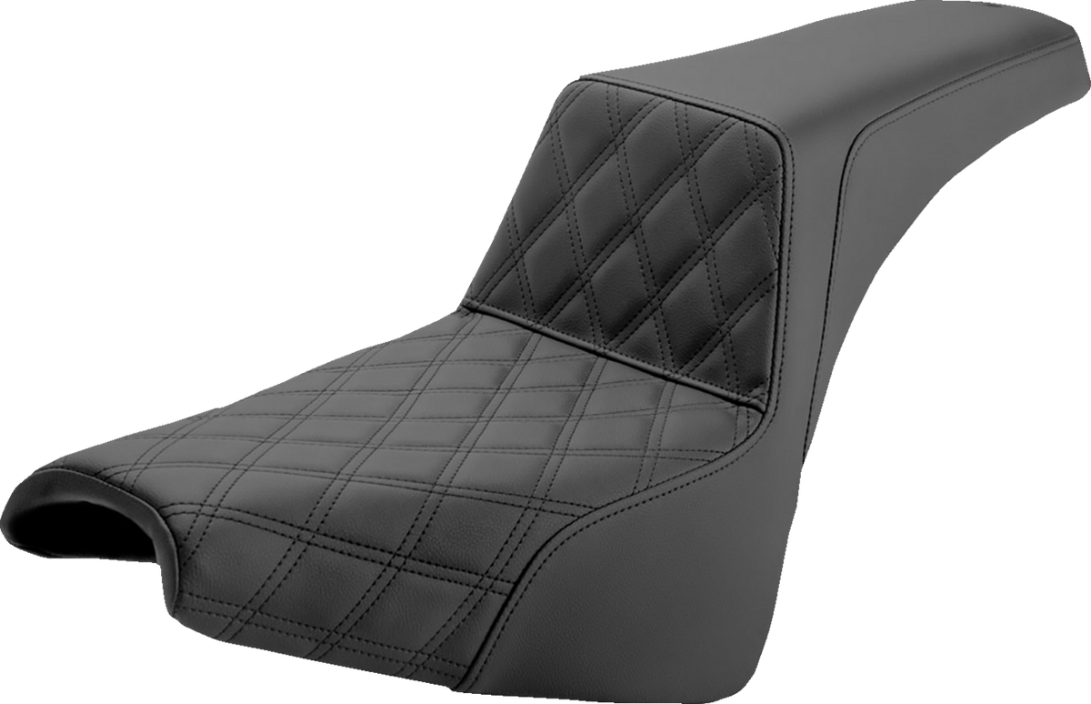 Step-Up Seat - Front Lattice Stitch - Black - FXBB/FXST '18-'25