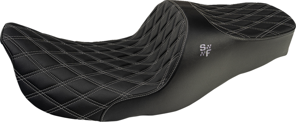 Chariot Seat - Silver Double Diamond Stitch - FL '97-'07