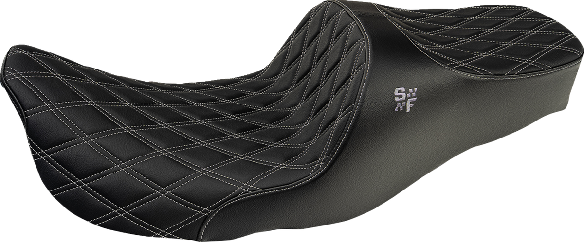 Chariot Seat - Silver Double Diamond Stitch - FL '97-'07