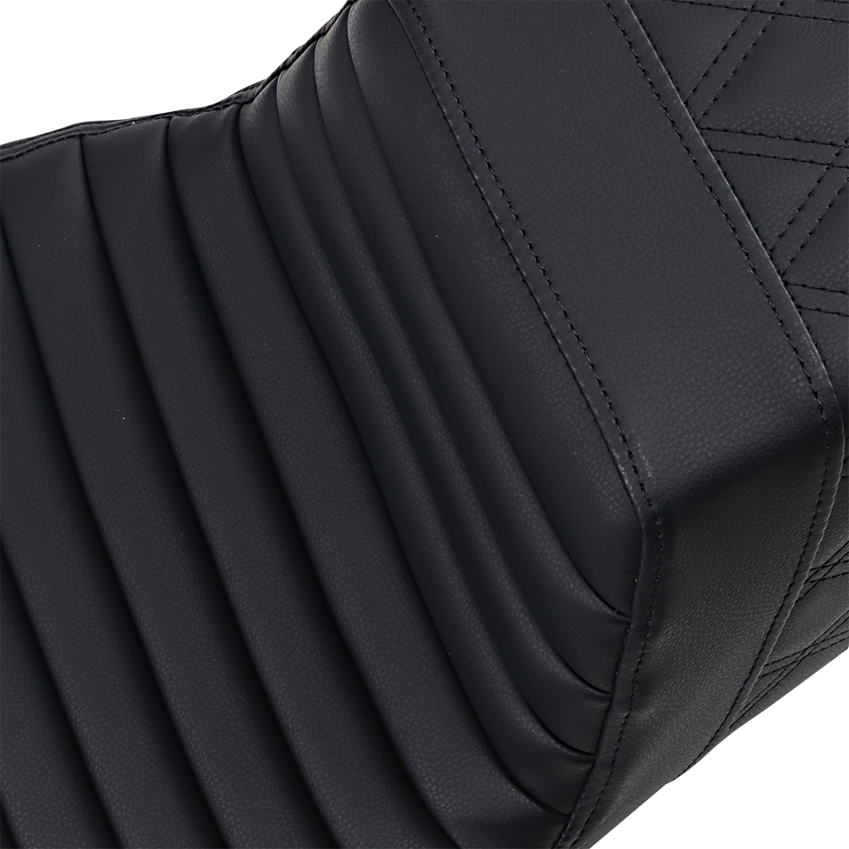 Step-Up Seat - Front Tuck-n-Roll/Rear Lattice Stitch - Black - FL '08-24