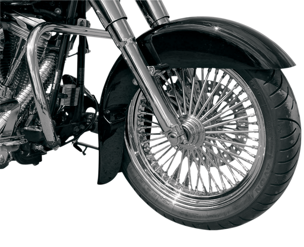 Benchmark Front Fender - Black - 16"-19" Wheel - HD Softail