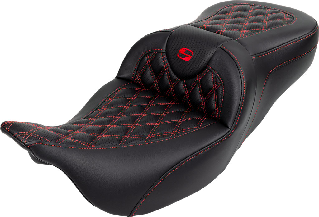 Roadsofa™ Seat - with Backrest - Red Stitch - FL '08-'23