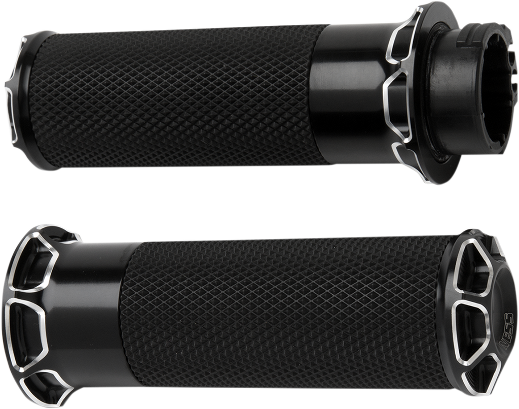 Beveled Grips - TBW - Black