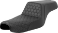 Step-Up Seat - Honeycomb - Black Stitching - 3.3 Gal Tank - Sportster '04-'21