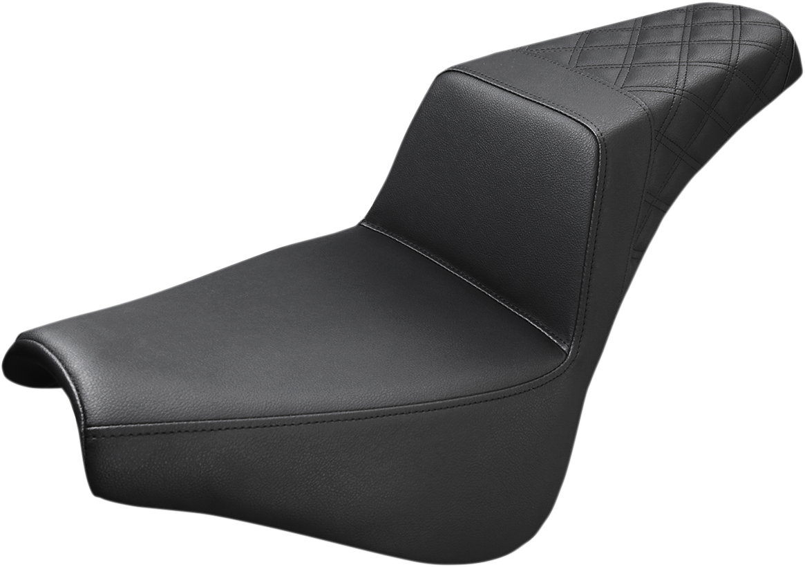 Step-Up Seat - Rear Lattice Stitch - Black - FX '18-'25