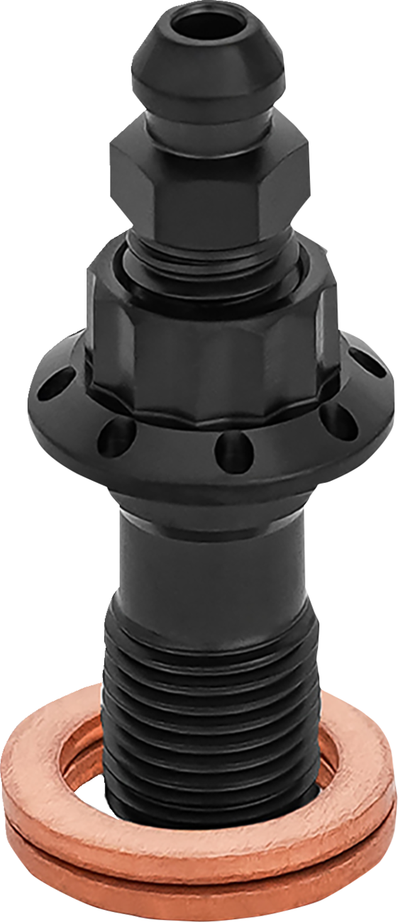Banjo Bolt with Bleeder - 10 mm - Black