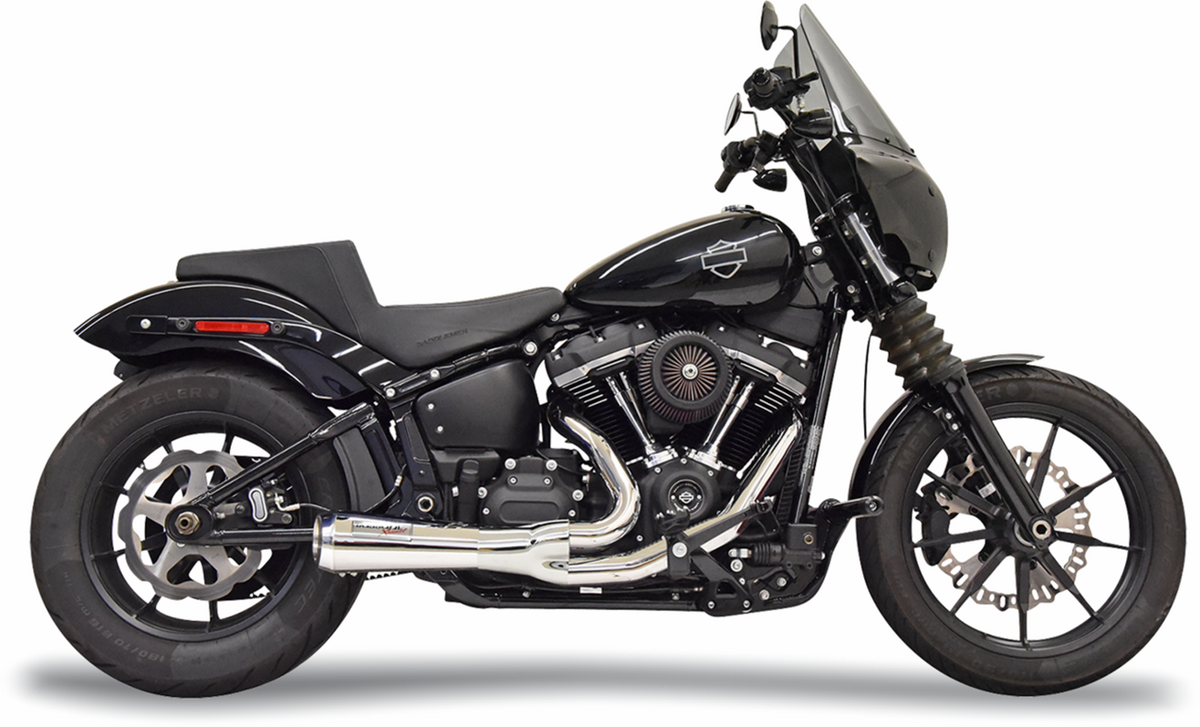 2-into-1 Ripper Short Exhaust System - Chrome - 49-State