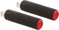 Foot Pegs - Knurled - Red
