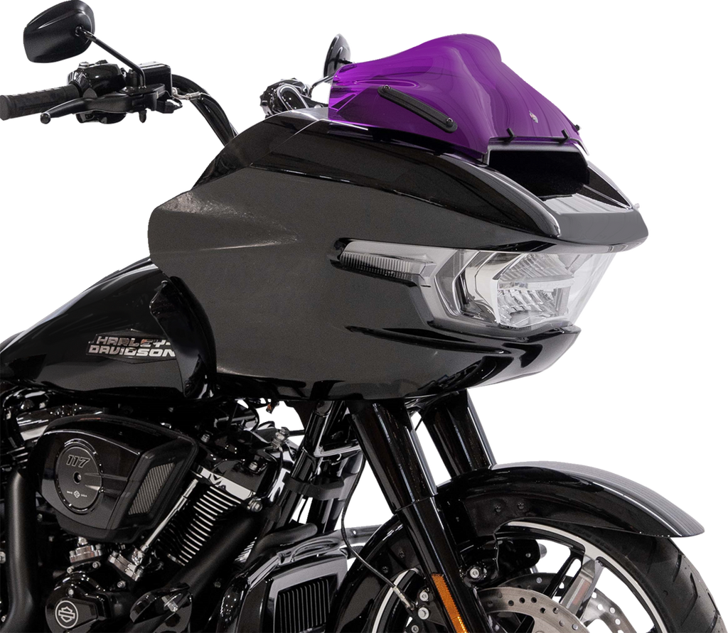 Kolor Flare® Windshield - 8" - Purple - '23-'26 FLTRX/FLTRT