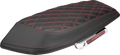 Saddlebag Lid Covers - Lattice - Carbon Fiber - Red Stitch - FLH/FLT '23-'26