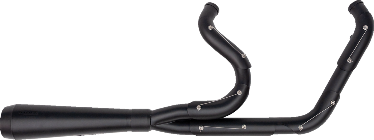 2-into-1 Assault Exhaust System - Full Black on Black