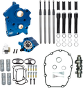 Cam Chest Kit - Oil Cooled - Chain Drive - 465 Cam - Black Pushrod Tubes - M8