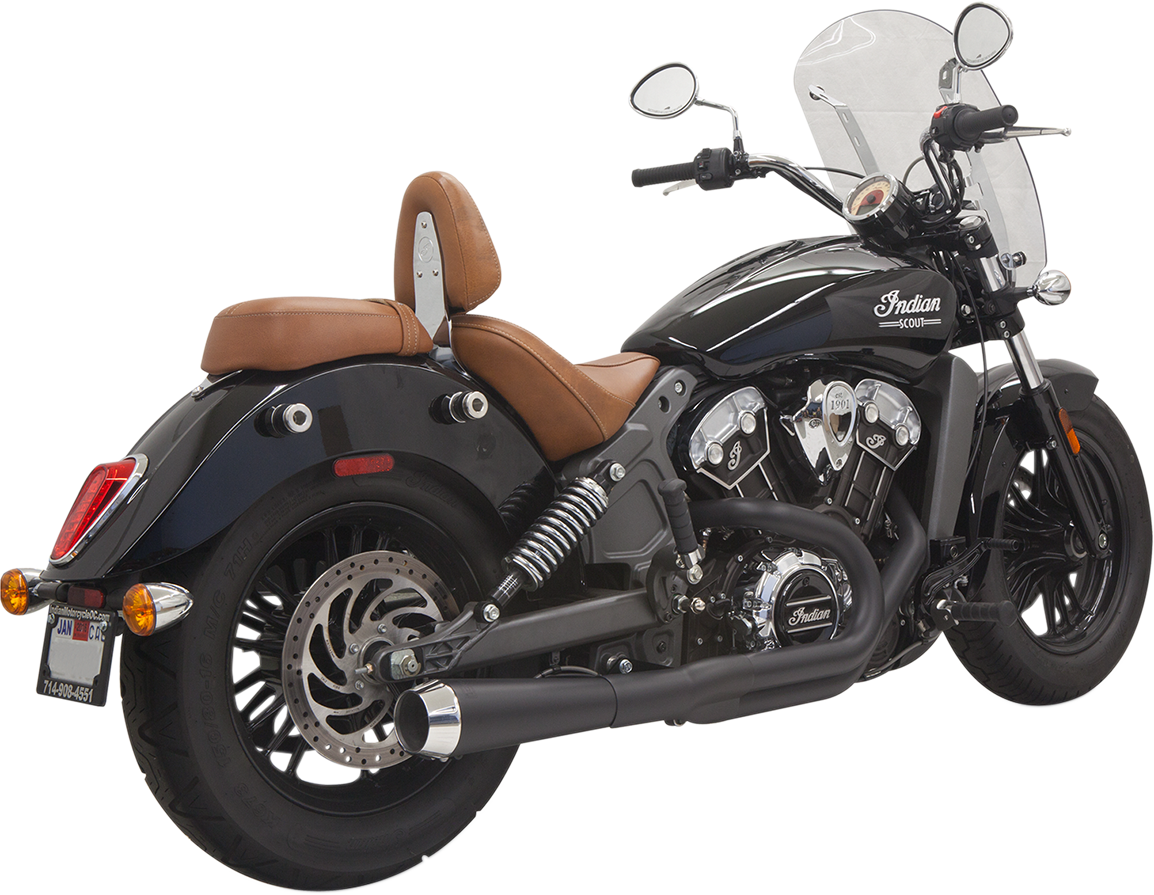 2:1 Exhaust - Black - Short - Scout