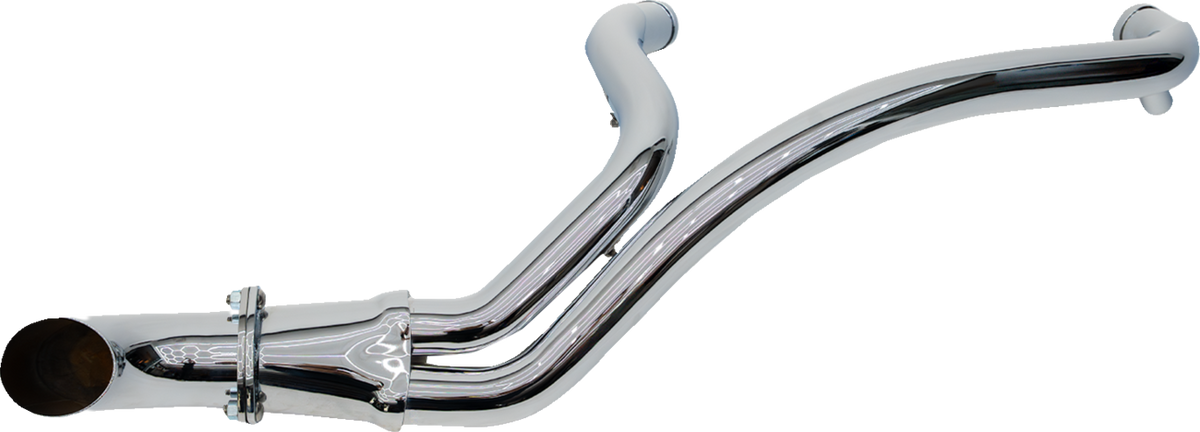 2-into-1 BMF Exhaust System - Twin Cam - Chrome
