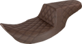 Step-Up Seat - Full Lattice Stitch - Brown