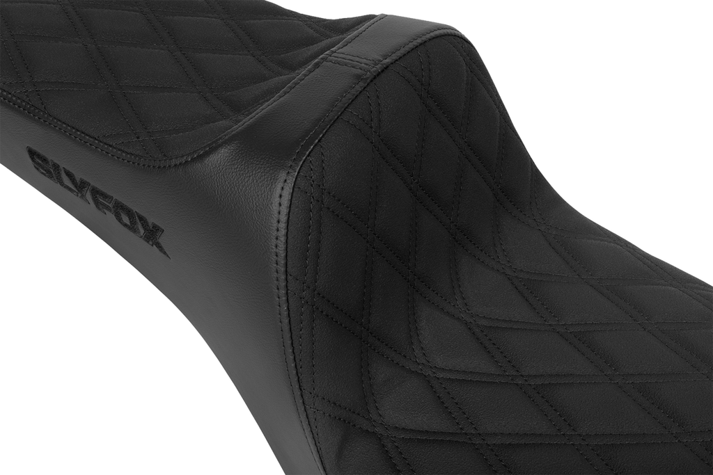 High Noon Seat - Double Diamond - Black Logo - Black Stitch - FXD '96-'03