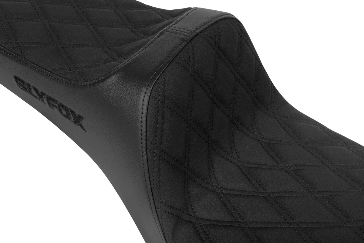 High Noon Seat - Double Diamond - Black Logo - Black Stitch - FXD '96-'03