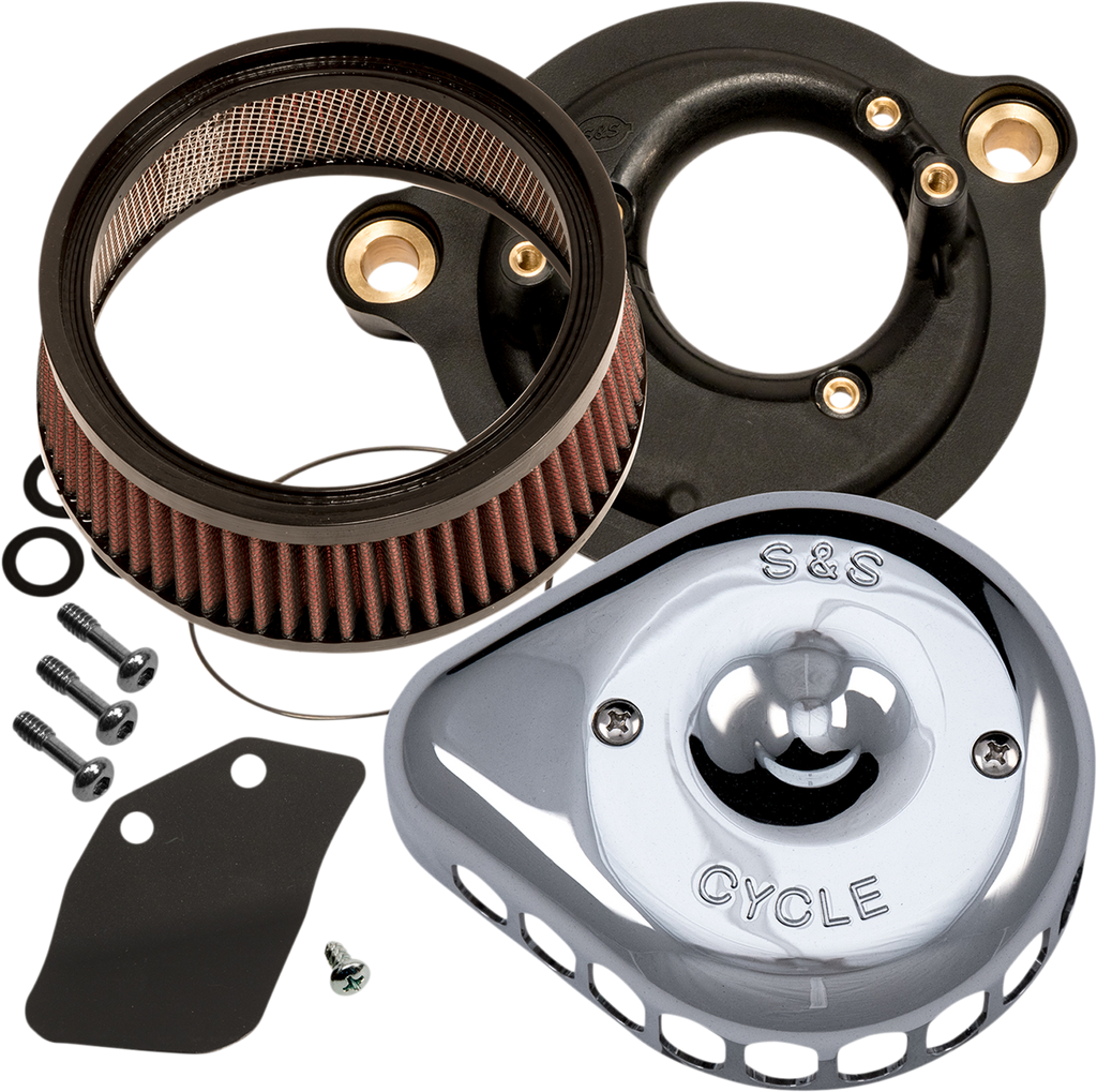 Mini Teardrop Stealth Air Cleaner Kit - Chrome