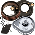 Mini Teardrop Stealth Air Cleaner Kit - Chrome