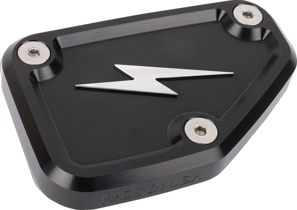Master Cylinder Cover - Brake - Front - Black/Twice-Cut