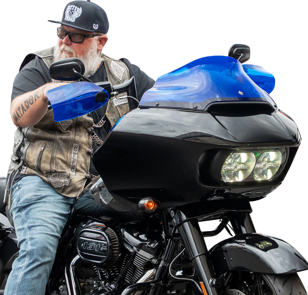 Flare® Handguards - Harley-Davidson Hydraulic Clutch - Blue
