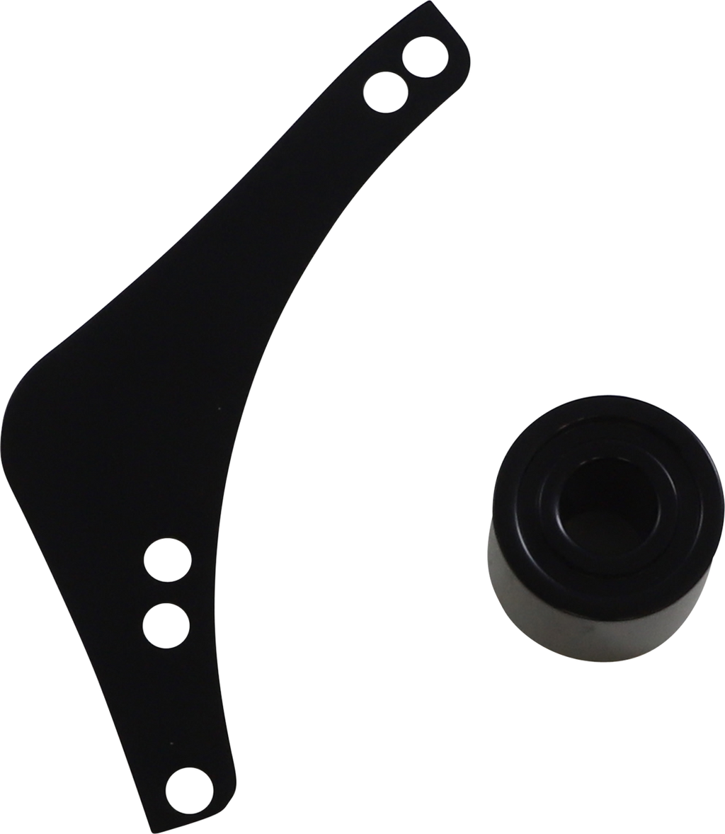 Replacement Breather Bolt Cover Plate - Inverted/Method/Clear Tear/Sidekick - Left - Black