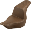Step-Up Seat - Rear Lattice Stitch - Brown