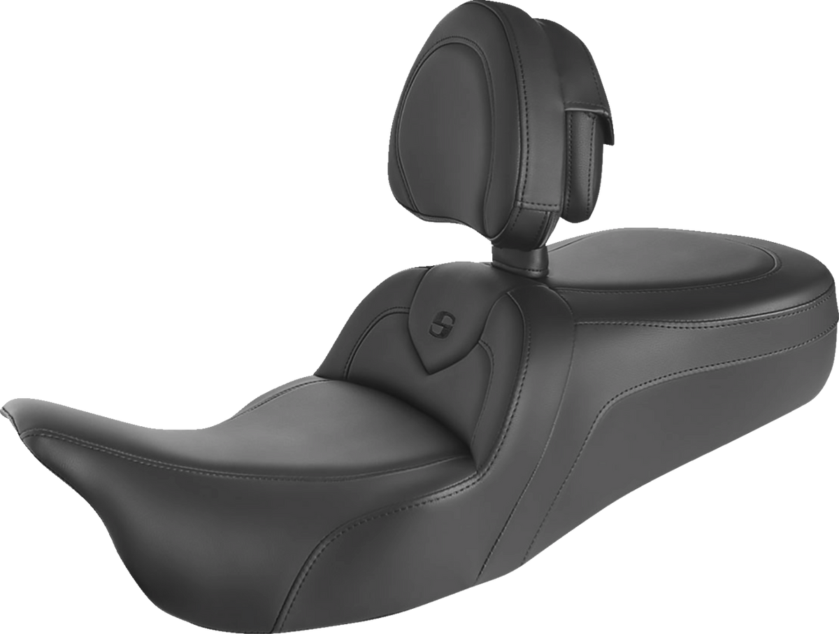 RoadSofa™ Seat - With Backrest - Black w/ Black Stitching - FL '09-'24