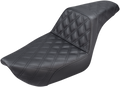 Step-Up Seat - Full Lattice Stitch - Black - Dyna