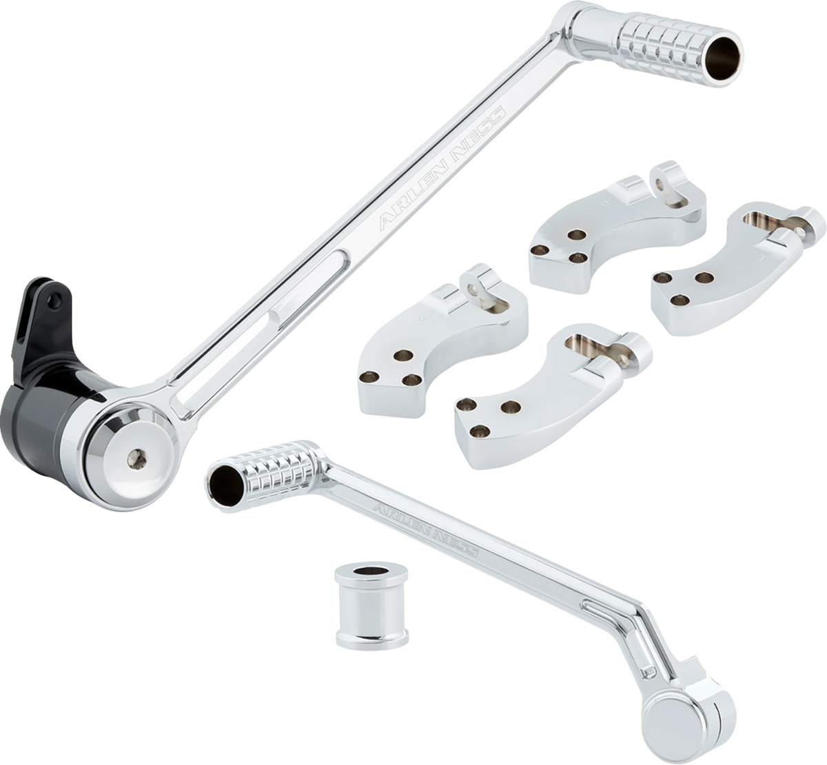 Extended Foot Control Kit - 3" - Chrome