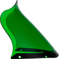 Kolor Flare® Windshield - 12-1/2" - Green - Saddlemen S-RT Fairing