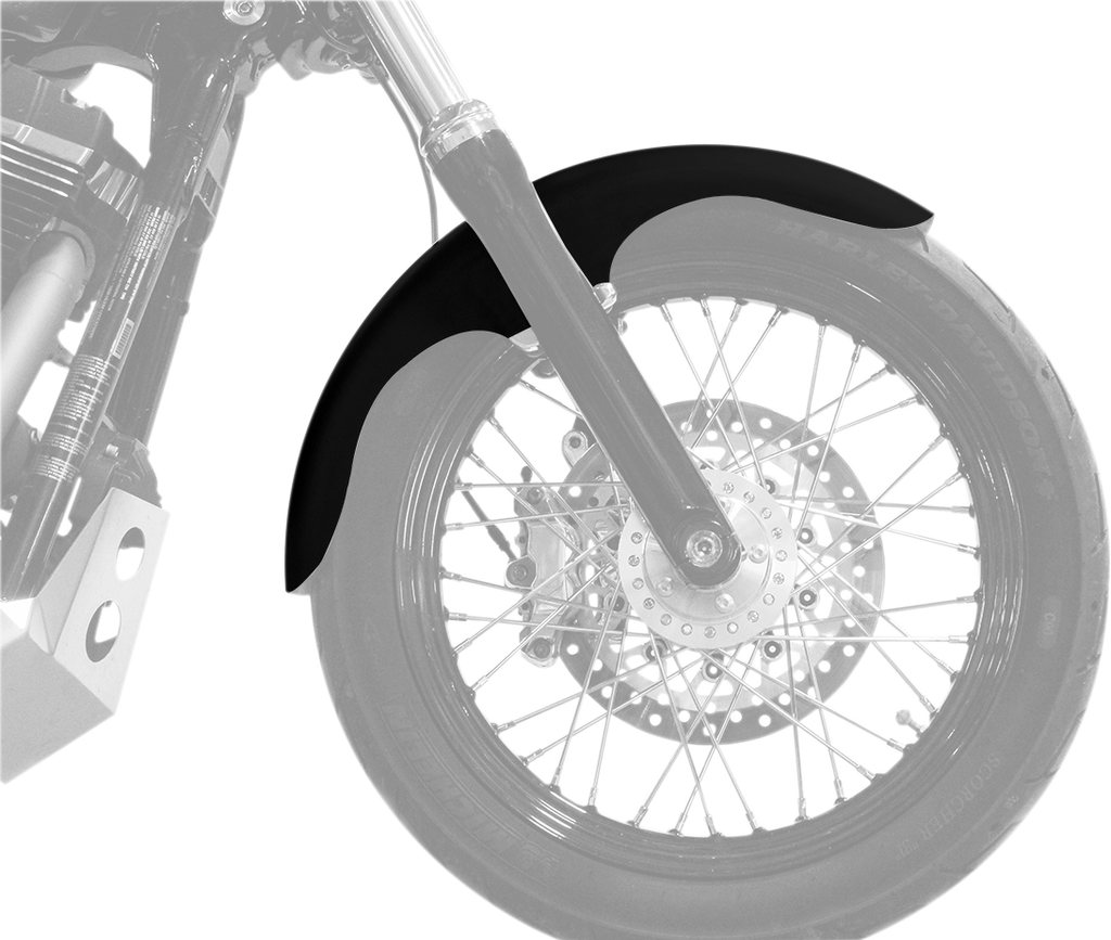 Klub Front Fender - Black - 19" - HD Dyna/Softail