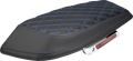 Saddlebag Lid Covers - Lattice - Carbon Fiber - Blue Stitch - FLH/FLT '23-'26
