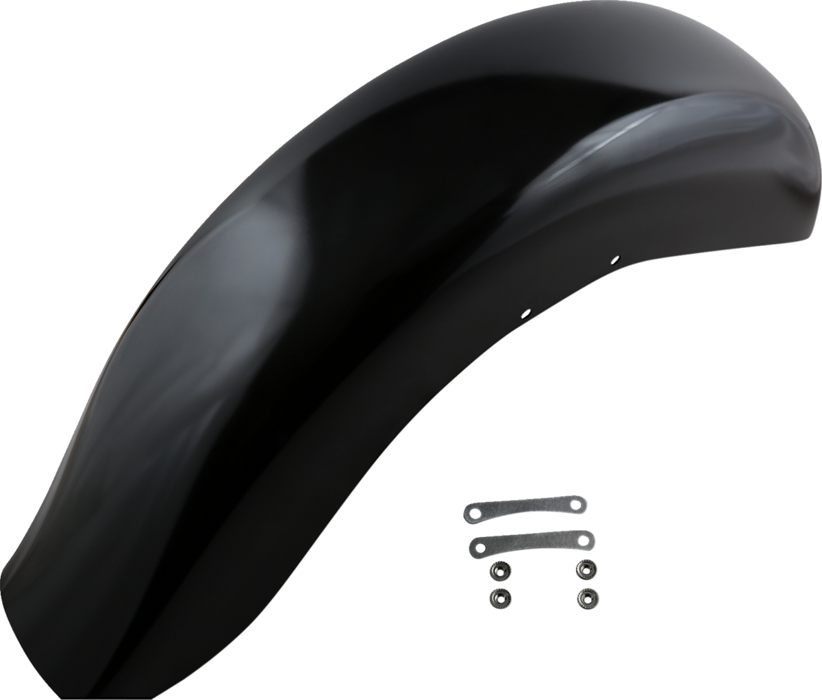 Benchmark Front Fender - Black - 16"-19" Wheel - HD Softail/Touring